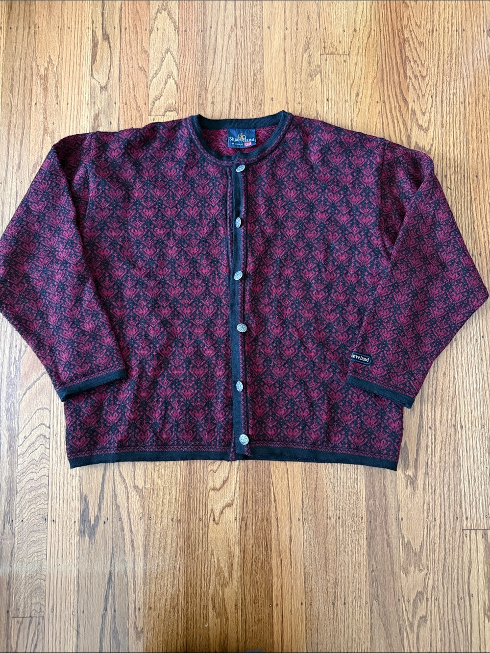 Beautiful Skjaeveland Norwegian Wool Cardigan